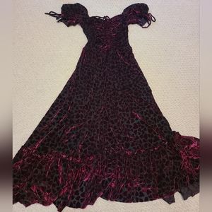 Blackmilk Burned Velvet Hearts Tea Party Dress